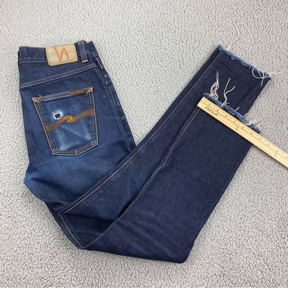 Nudie Jeans Men Lean Dean Slim-Fit Selvedge Worn In Jeans | Size: 32* (See Pics) - Picture 7 of 15
